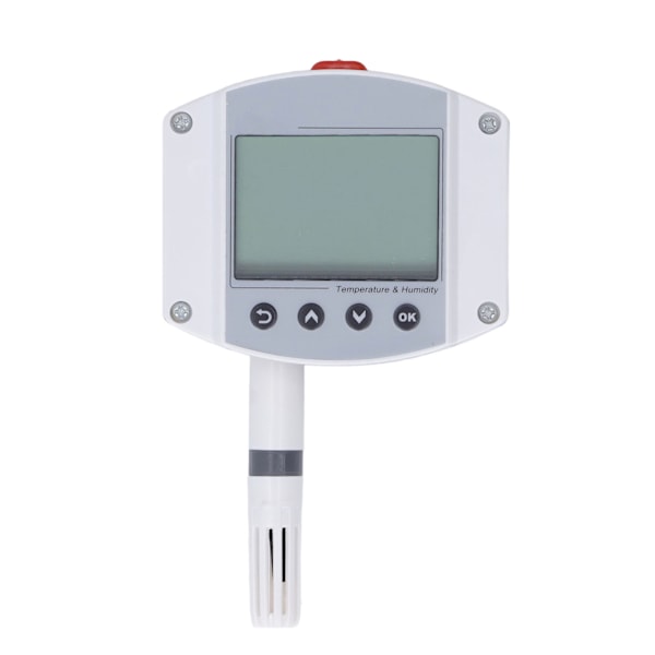Bredspänningsingång 10-30V LCD-display Temperatur- och fuktighetssändare, 4-20Ma analog utgång för noggranna och tydliga miljömätningar