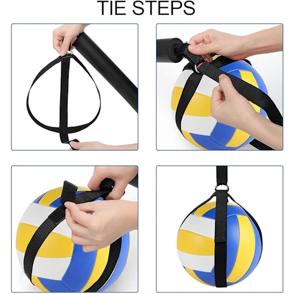 Volleyball Spike Trainer Volleyball Spike Træningssystem Volleyball Udstyr Træning Forbedrer Serve Jumping Action Sort