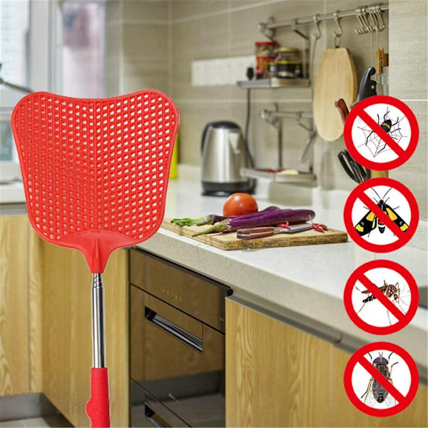 foxany Fly Swatters Extendable, Durable Plastic Fly Swatter