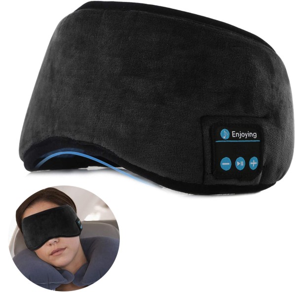 Bluetooth hörlurar Sleep Travel Music Eye Cover