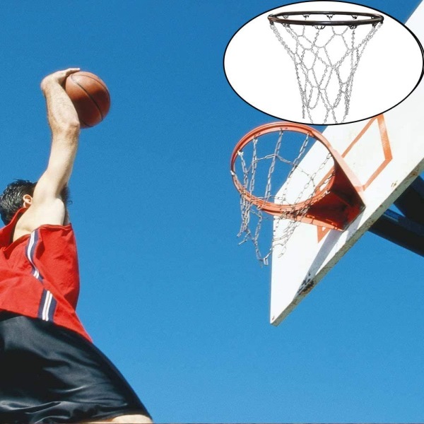 Enfärgad galvaniserad basketkedja i mesh