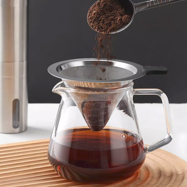 1 st Hand Brew Kaffefilter i Rostfritt Stål