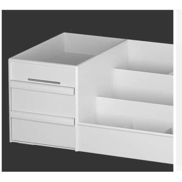 1 stk. skuffe kosmetik opbevaringsboks sovesal skrivebord finish