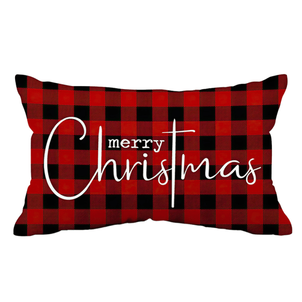 Merry Christmas Cover Farmhouse Christmas Throw Lumbar