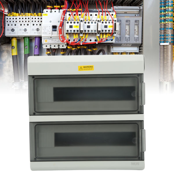 Utendørs vanntett elektronisk fordelingsboks sikringsbryterbryterbeskytter overflate montering for stål smelting 36 vei 37x37x11cm / 14.6x14.6x4.3in