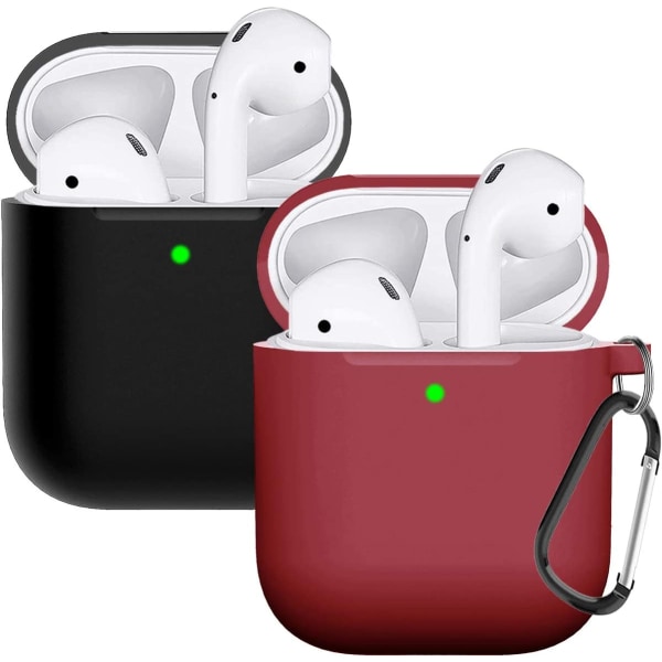 AirPods-kotelo, täysin suojaava silikoninen AirPods-lisävarustekansi