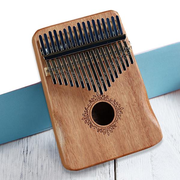 17-tangenters kalimba tummepiano; stämningshammare, fingeröverdrag, tangent