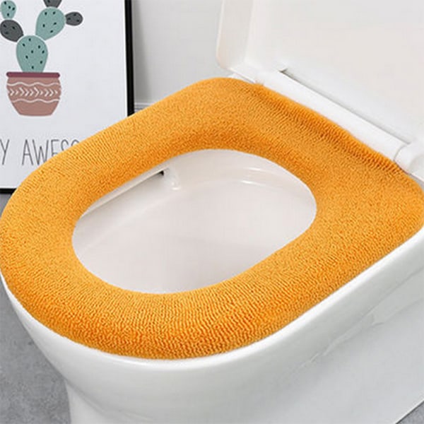 Förtjockad töjbar tvättbar för alla ovala toalettsitsar