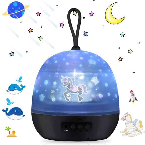 Starry Sky Projector, Night Light Lamp 4 In 1 LED Star Projector