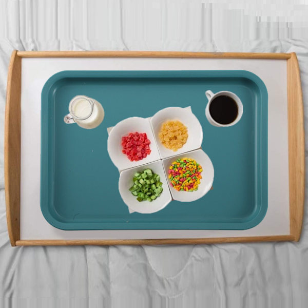 Snabbmatsbricka, förskoleförvaringsbricka Frukt efterrätt sallad