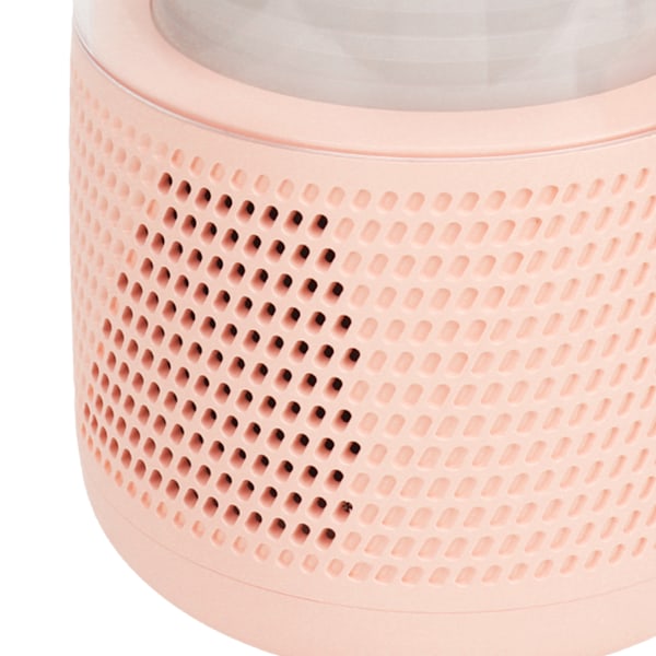 Bärbar Karaoke Maskin RGB Färgglada Lampor Handhållen Bluetooth Högtalare med Trådlös Mikrofon för Hemmabjudning Rosa