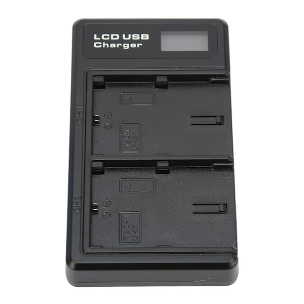 LCD dobbelt USB-oplader med TypeC-interface til LPE6-modelkamera-batterioplader
