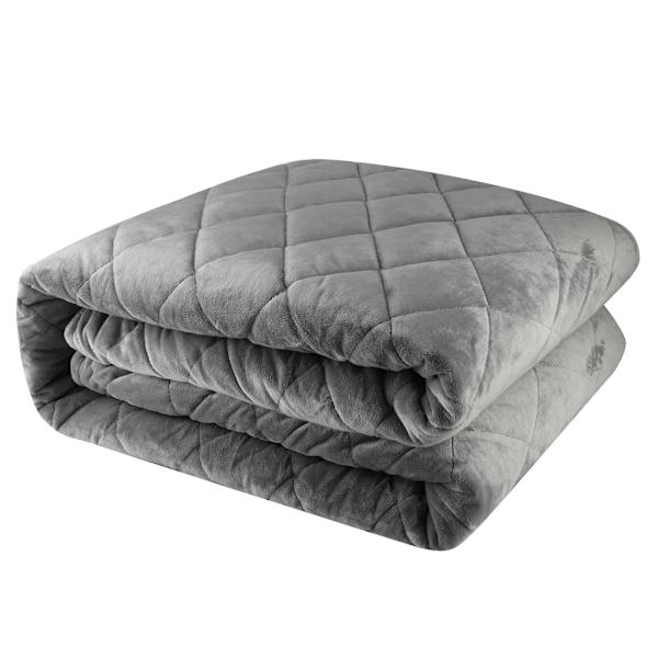 Ultra Mjuk Viktfilt Sammet Quilt Söm Quiltöverdrag Mjuk Enfärgad Sängkläder Väska