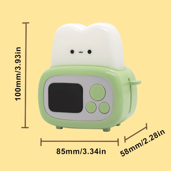 Toastlampa, söt brödrost nattlampa, barnväckarklocka med tidsstyrningsverktyg och justerbar ljusstyrka, barnlampa födelsedagspresenter och rumsdekor