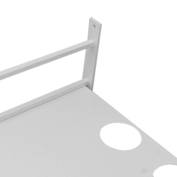 Vægmonteret projektorhylde i aluminium, flydende projektorhylder til router, tv-boks, dvd-afspiller, kabelboks, hvid