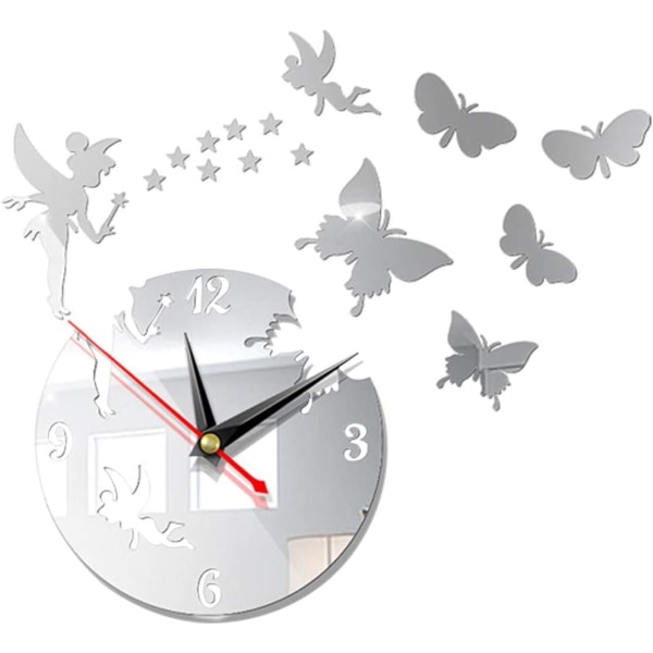 Horloge Murale Bricolage, Horloge Murale Papillon Silencieuse,