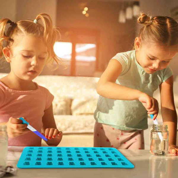 Silikonform 50 med gummibjörns-isform med droppset