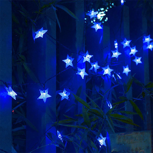 Aurinkokäyttöinen tähtivalosarja 40ft 100 LED, 8 tilaa, puutarha, nurmikko