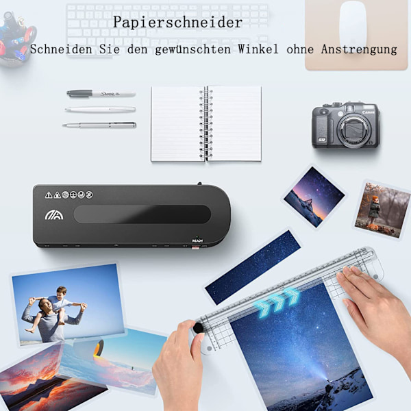 Laminator, A4 laminator med 30 lamineringsfickor A4 A5 A6 lamineringsset testvinnare