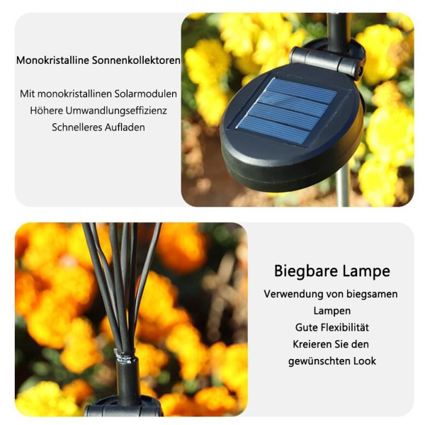 Firefly Solar Pathway Lights, 2-pak utendørsbelysning