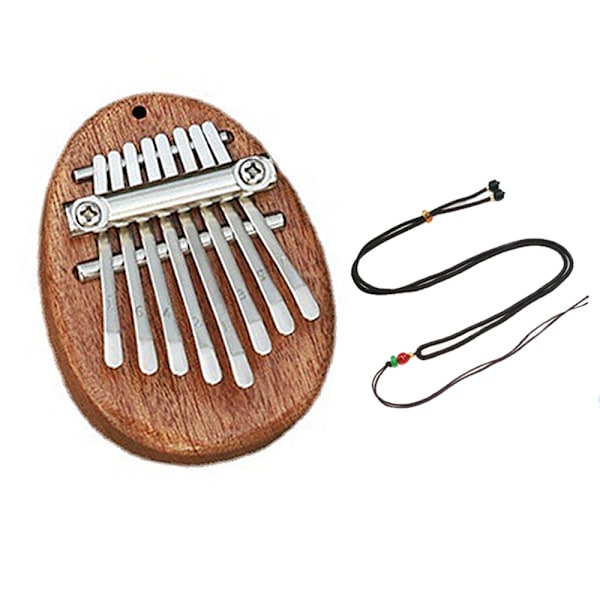 8-nøkkelers Mini Kalimba utsøkt finger tommelpiano Marimba Musical