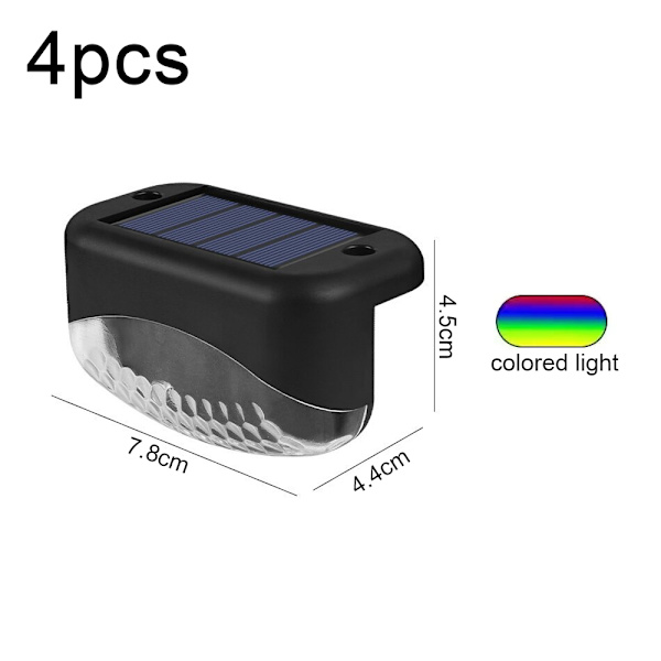 Solcellslampor för utomhusbruk, 4-pack, vattentäta solcellslampor med LED-lampor