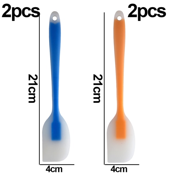 Silikonspatlar, för non-stick matlagning och bakning, 4 silikon