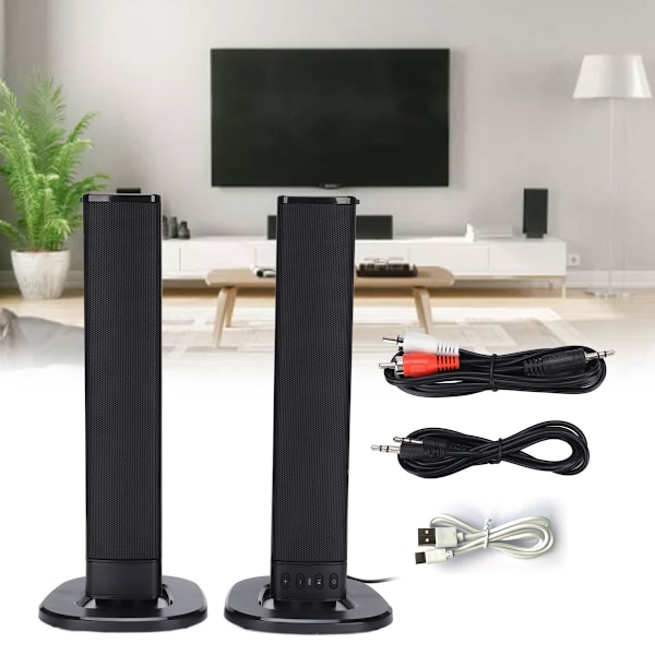 BS-36 Bluetooth-högtalare 20W TV-soundbar Separerbar Multifunktionell subwoofer Bluetooth-högtalare