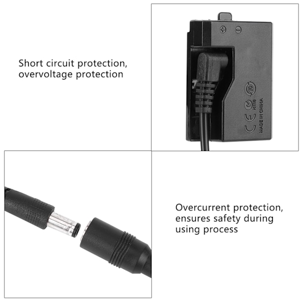 USB till ACK‑E10 Full Decoding Dummy Batteri för Rebel T3/T5/T6/T7/T100 Kamera