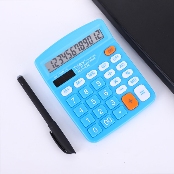 Desktop lommeregner 12 cifre med stort LCD-display og