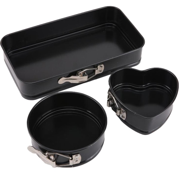 Mini Non-Stick Springform Pan med Löstagbar Botten 3-delad