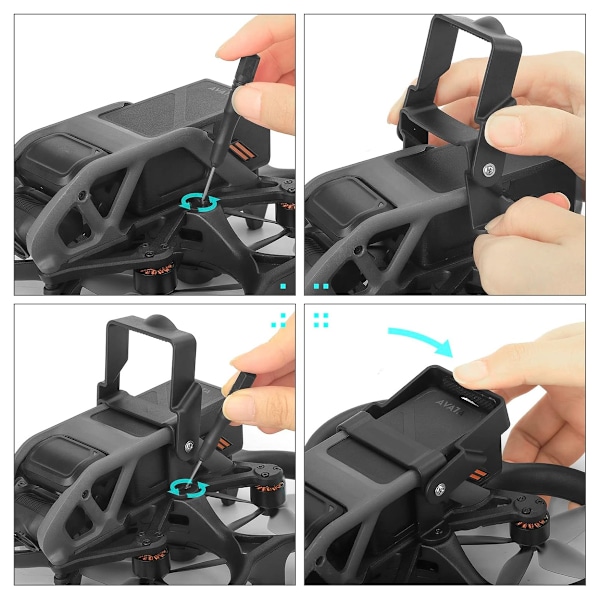 Batteriholderklemme for DJI Avata FPV Drone Intelligent Flight Batteries Fixator Tilbehør Rem Foldbar Lås