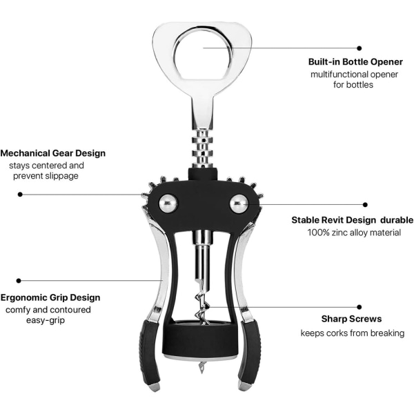 Vinflaskeåpner，Multifunksjonell flaskeåpner