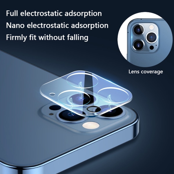 [2-Pack] iPhone 11/12 objektivdeksel i herdet glass iPhone 11 Pro