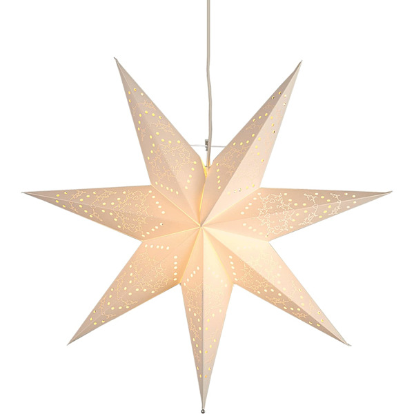 Papper stjärna \"Sensy Star 55\" inklusive kabel, fyr-färgs kartong, cr