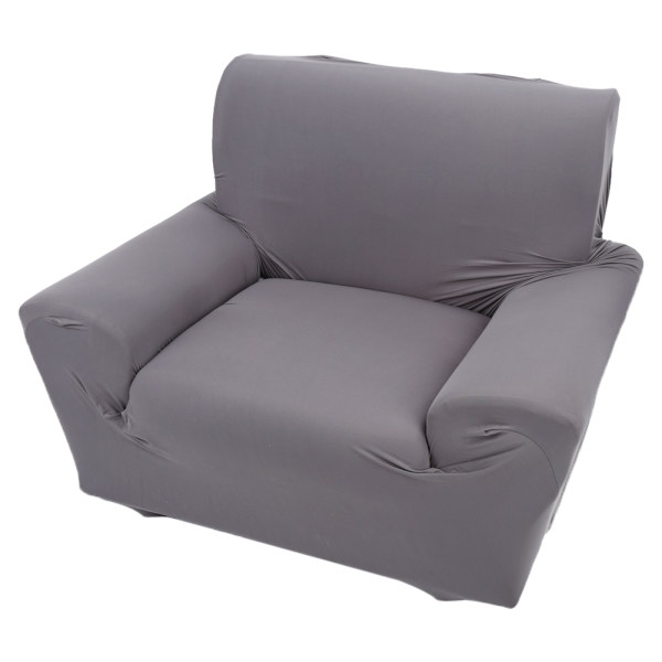 1 st soffaöverdrag för en sittplats, 1 sitsig, hög elasticitet, mjuk sofföverdrag, grå (90-140 cm)