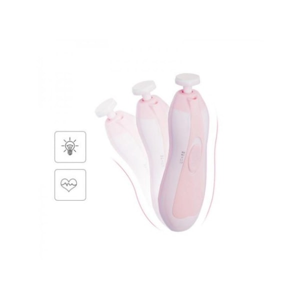 Baby Neglefil Safe Clipper Trimmer Cutter Neglepleiesett, rosa