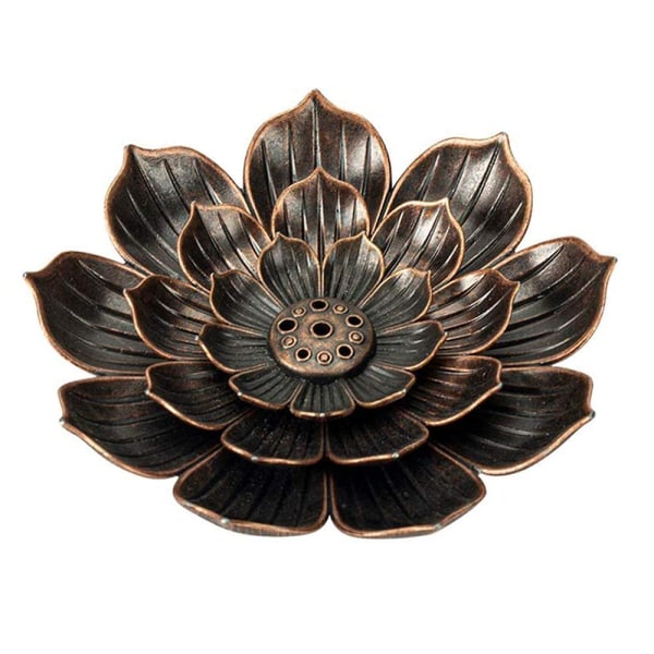 Lotus Røgelse Brænder - 6 Huller Røgelse Pindeholder, Aromaterapi