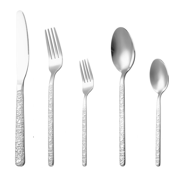 5-Piece Stainless Steel Flatware Set, Service for 1, Cutlery