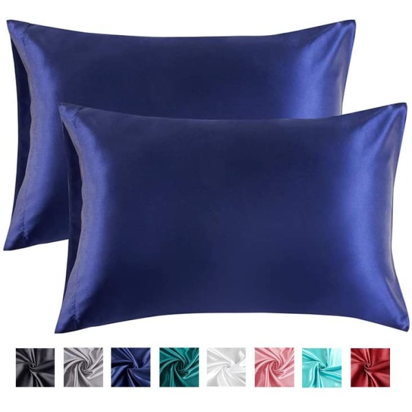 2-Pack Satin Pillowcases for Hair and Skin,Satin Pillow Covers w