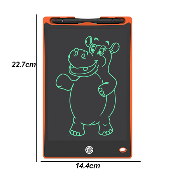 LCD-kirjoitustaulu lapsille, värikäs piirtotaulu