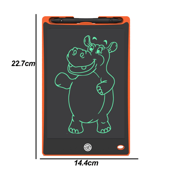 LCD-skrivetablet til børn, Doodle-skrivebræt Farverig tegning