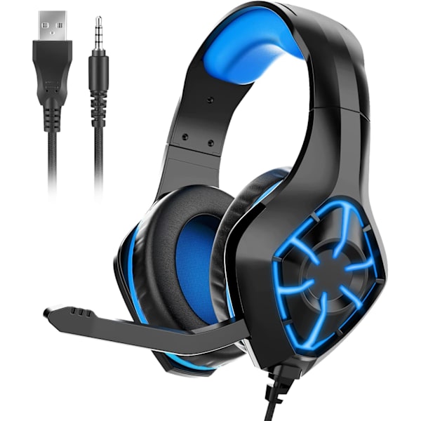 Pro Gaming Headset för brusreducerande over-ear-hörlurar