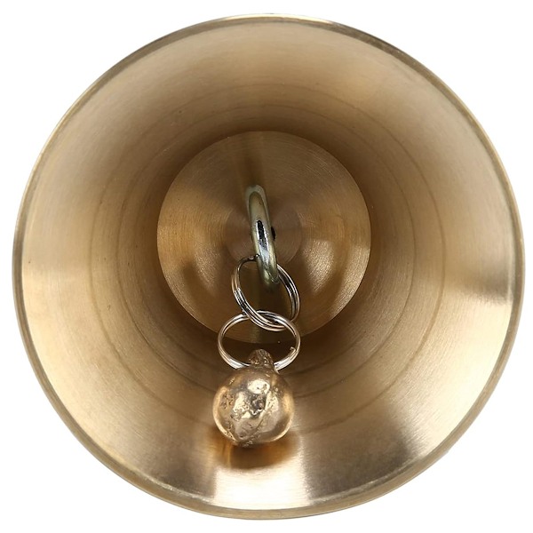 Super Loud Solid Brass Hand Call Bell