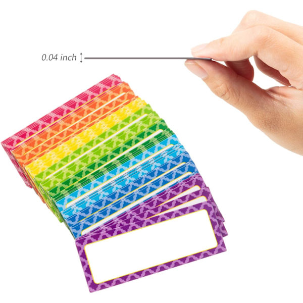 40 Magnetiske Tørrmarkeringsetiketter 3 x 1,2 Tommer Navneskilt