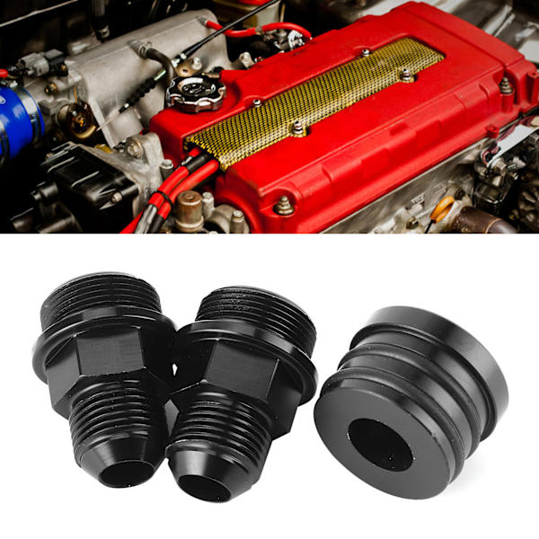 Bagagerumsventilationsfittings Prop M28 til 10AN Adapter Tilbehør Passer til Honda B16 B18C Sort