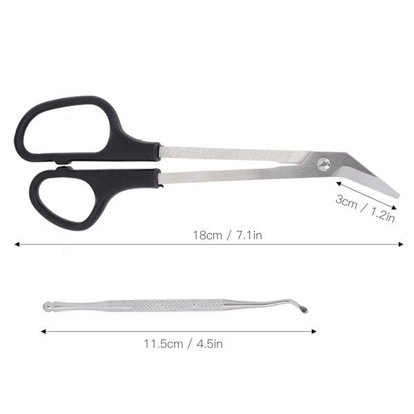 Tåneglsaks med langt håndtak, ergonomisk design, unike tåneglsklippere med neglplukker for voksne og eldre