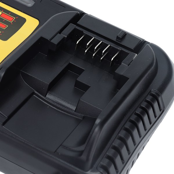 Litiumbatterilader Høy Effektivitet Rask Litium-Ion Batterilader for 12V 20V Max DCB112UK Plugg 110‑220V