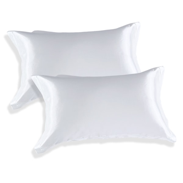 2-Pack Satin Pillow Cover for Hair and Skin, Silk Satin Pillow Cover with Hotel Closure, Pillow Cover Soft and Breathable Pillow Covers 48 x 74 cm