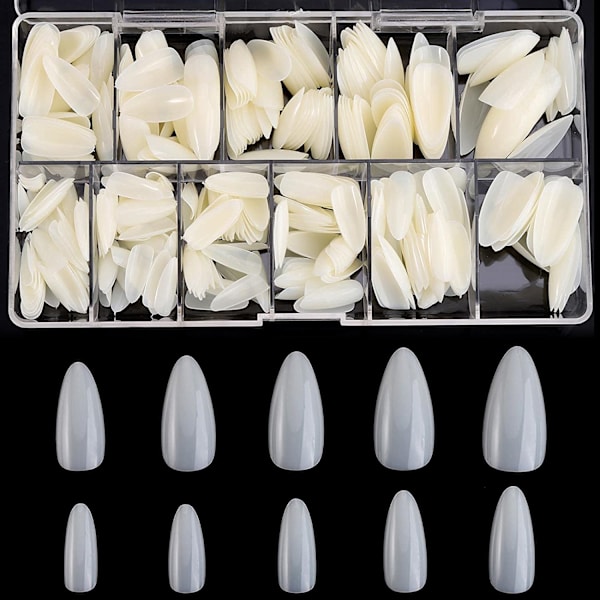1 låda med nagelkonstbitar, mode, tårform, naturliga färger